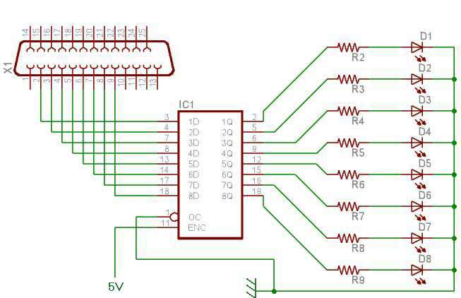 Schematic With 74HCT373 chip