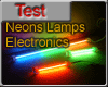 Test neons Lamps-Electronic
